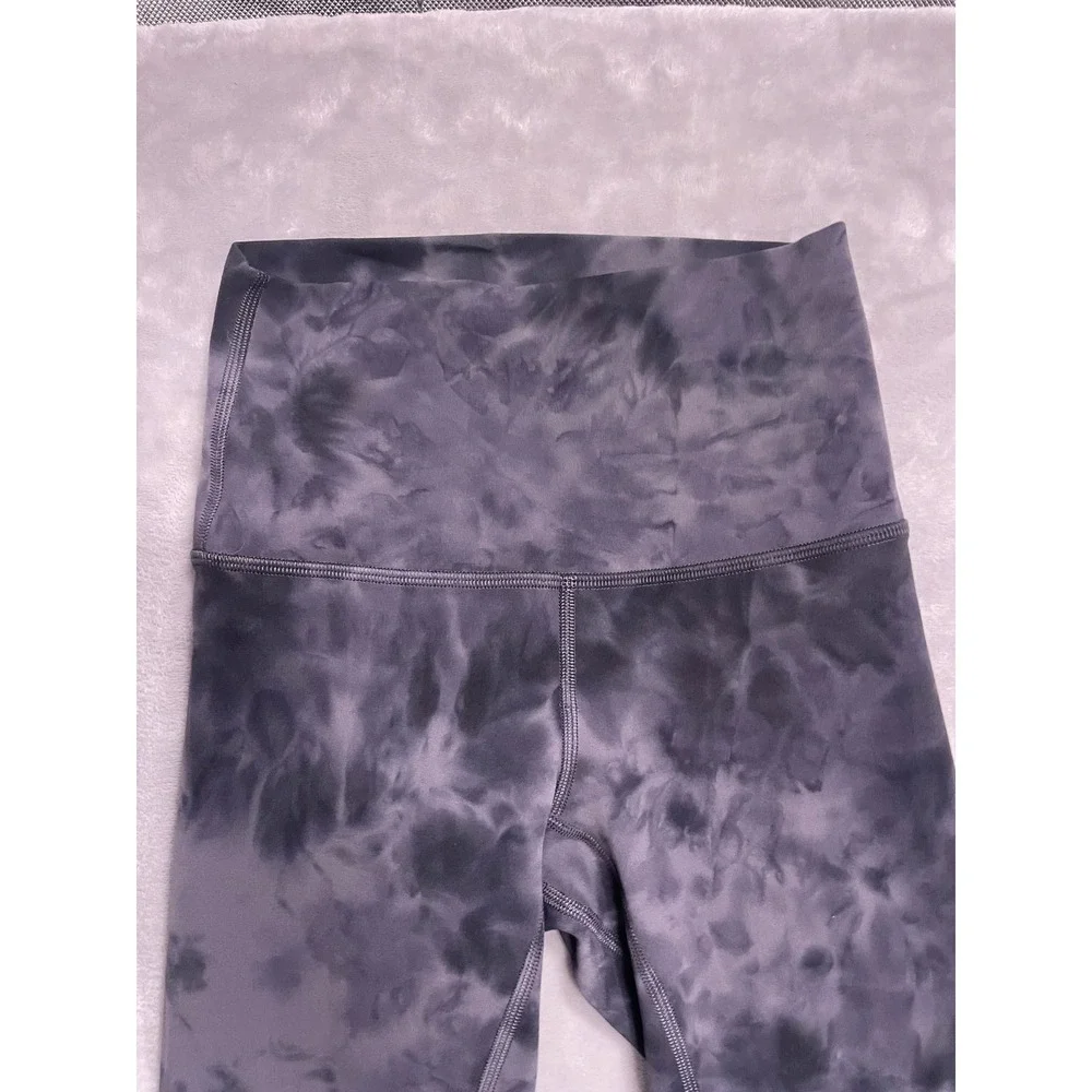 Lululemon Align High Rise Pant 28 Diamond Dye Graphite Grey Bronze Green Size 2